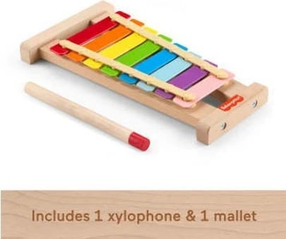 Ksylofon druri Fisher Price HXV13, shumëngjyrësh, me çekiç