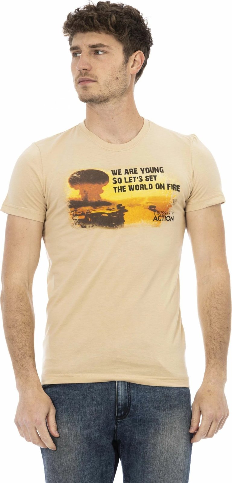 Maicë për meshkuj Trussardi Action, bezhë