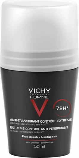 Deodorant roll-on unisex Vichy Homme Intense, 50ml