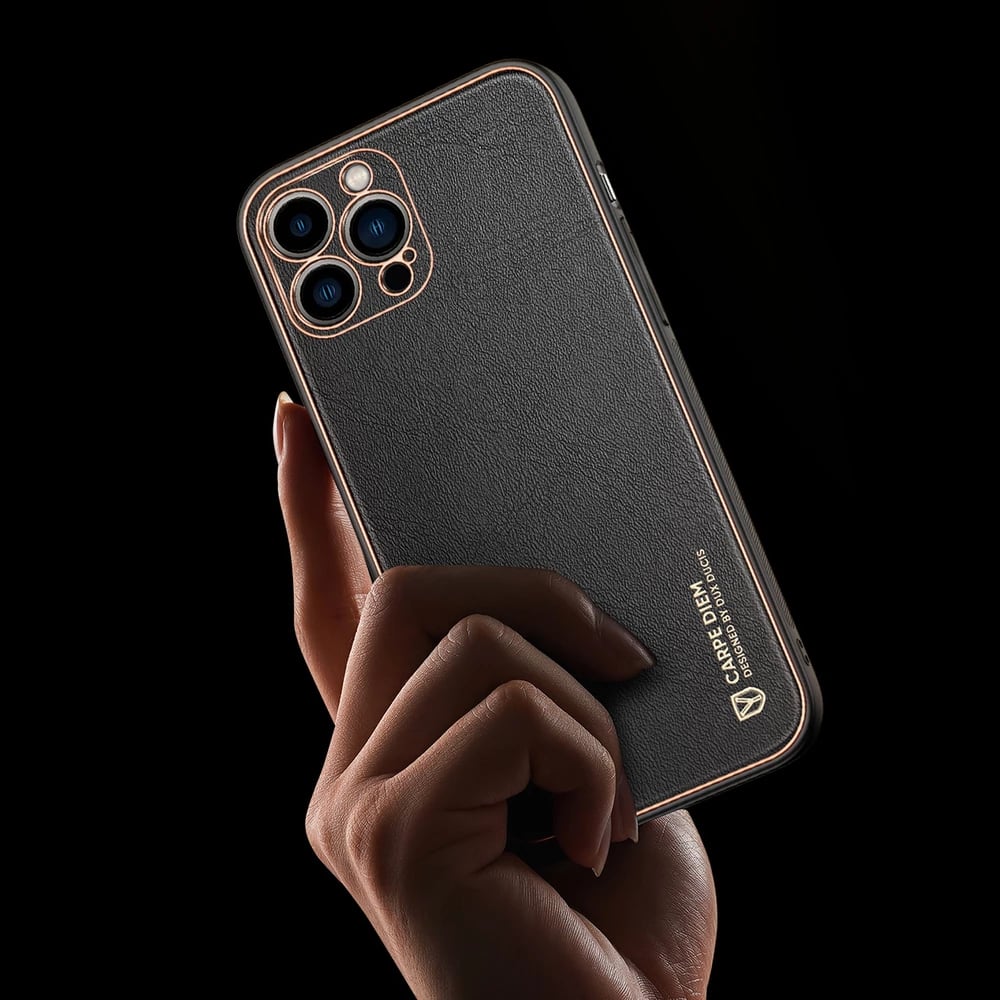 Mbështjellës Dux Ducis Yolo për iPhone 13 Pro, TPU+PU lëkurë, Kuq