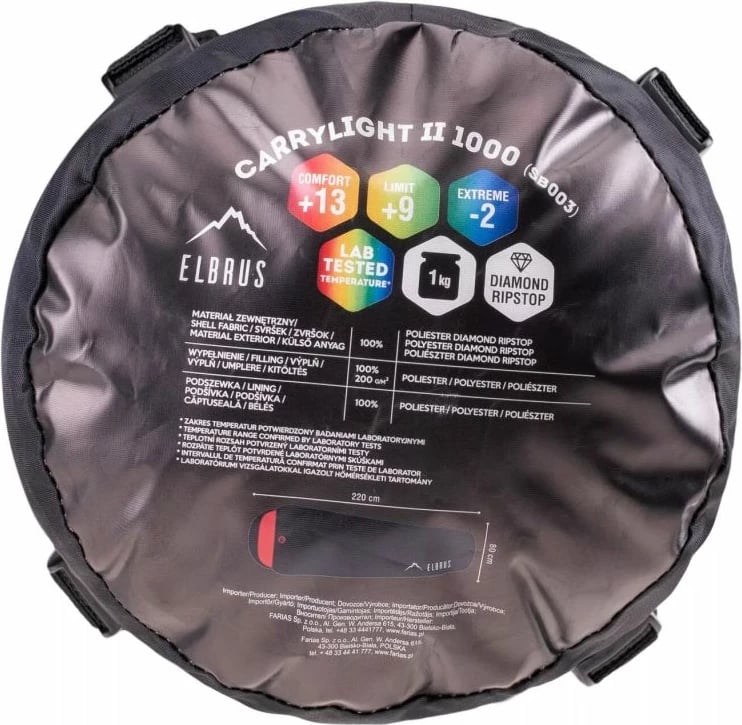 Sak për fjetje Elbrus Carrylight II, unisex