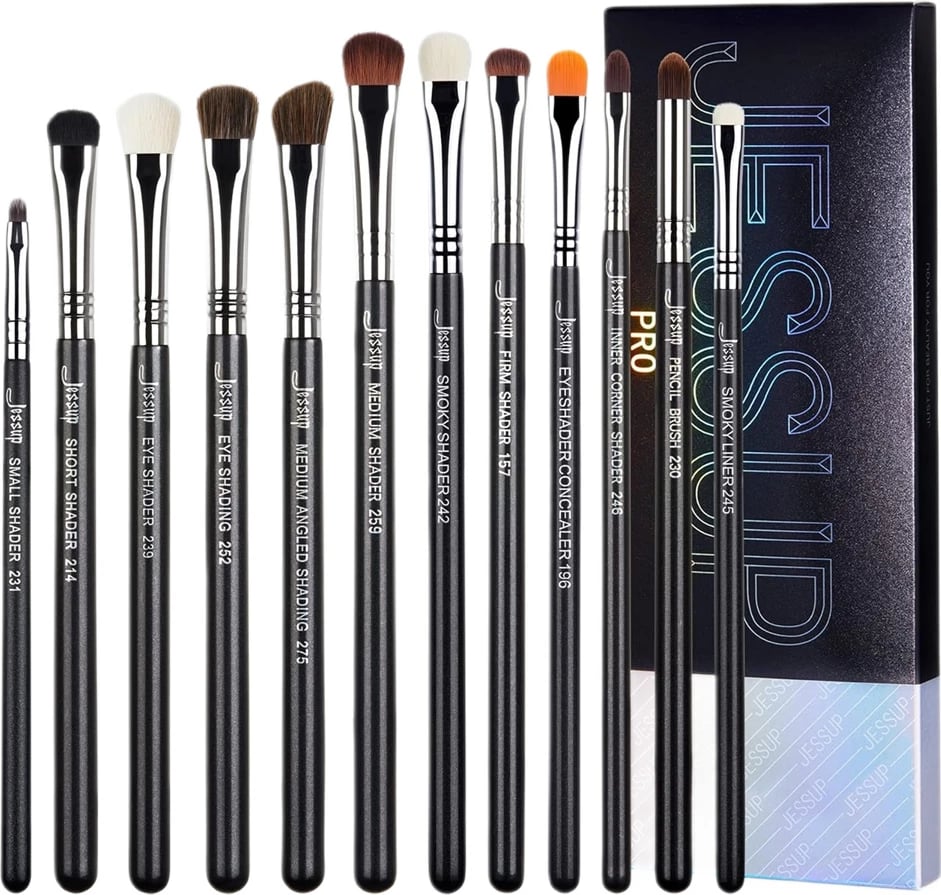Set furça për sy JESSUP T339 për femra, 12 copë
