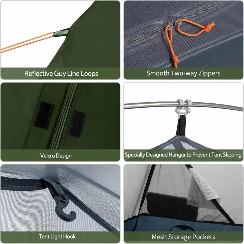 Tendë kampingu Naturehike, e gjelbër