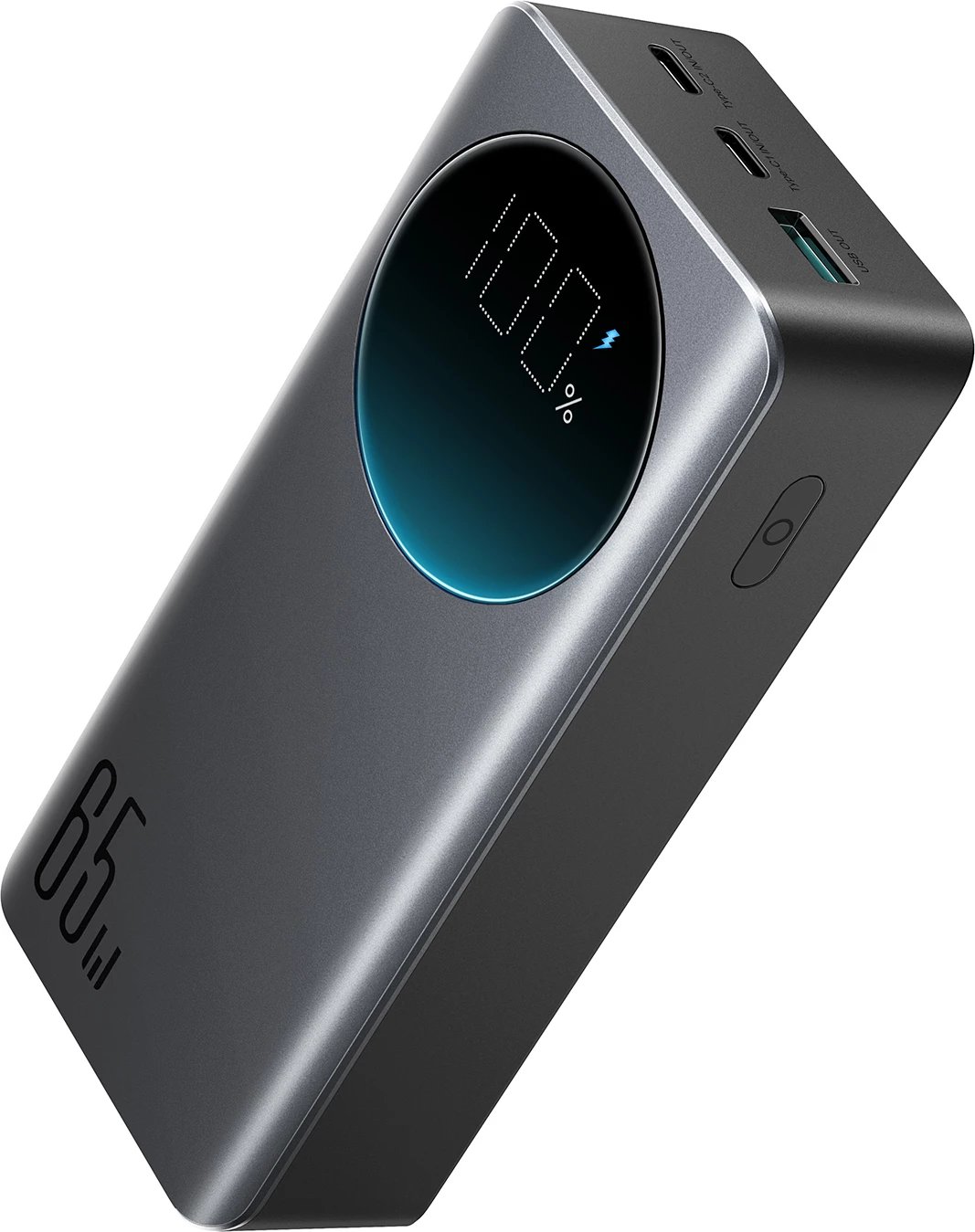 Power bank Joyroom JR-PBF05, 30000mAh, 65W, me ekran dixhital, e zezë