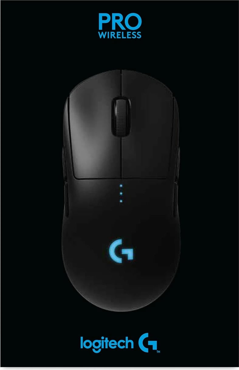 Maus Logitech G PRO Wireless, Ambidextrous, Optik, RF Wireless, 25600 DPI, 1 ms, Ngjyrë e zezë Maus Logitech G PRO Wireless, Ambidextrous, Optik, RF Wireless, 25600 DPI, 1 ms, Ngjyrë e zezë