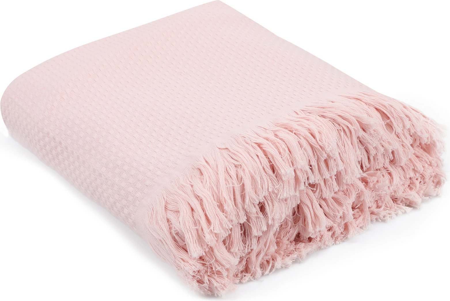 Përparëse shtrati Double Pique, ngjyrë salmon, Fresno, 240x250cm