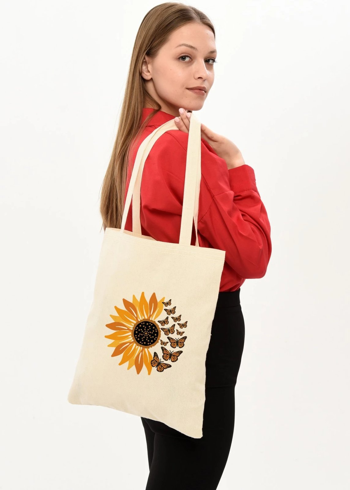 Qese Tote Zoozie Bags, krem, 35x40cm