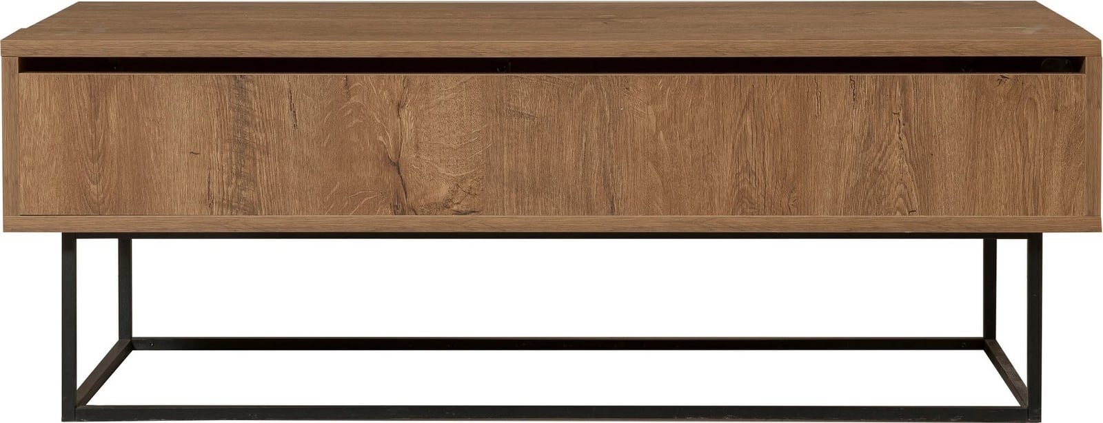 Set mobiljesh për dhomë dite, Skye Decor, Laxus Takım 5, ngjyrë arre dhe e zezë