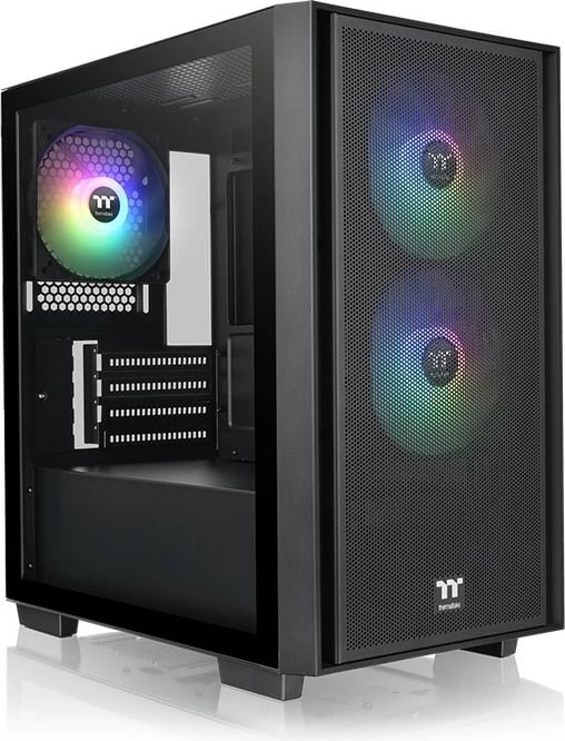 Kasë Thermaltake Versa H16 TG ARGB, micro tower, xham i temperuar, e zezë