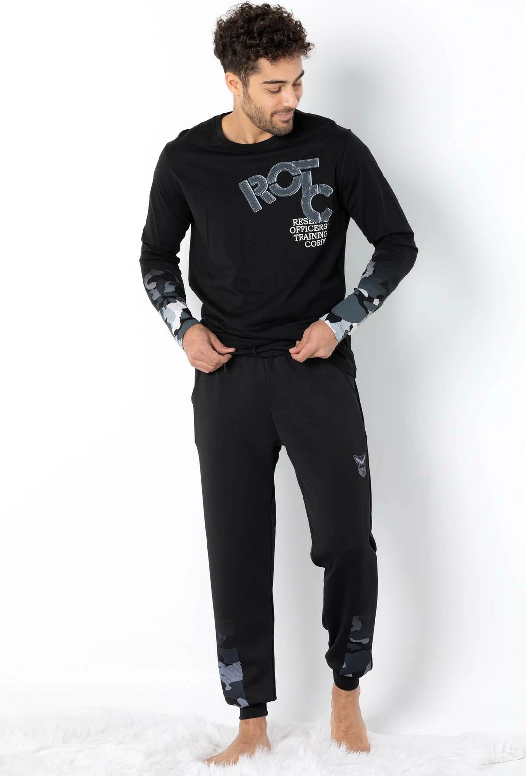 Pizhama për burra, ngjyrë e zezë, Jumeon, 002-000690004