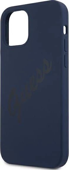 Mbështjellës Guess GUHCP12LLSVSBL për iPhone 12 Pro Max 6.7", silikon, Blu Mbështjellës Guess GUHCP12LLSVSBL për iPhone 12 Pro Max 6.7", silikon, Blu
