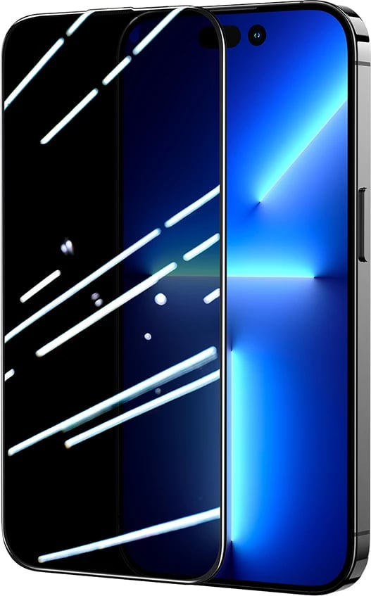 Xham mbrojtës Joyroom Knight 2.5D Privacy TG për iPhone 14 Plus, me filtër privatësie, Transparent (JR-P03)