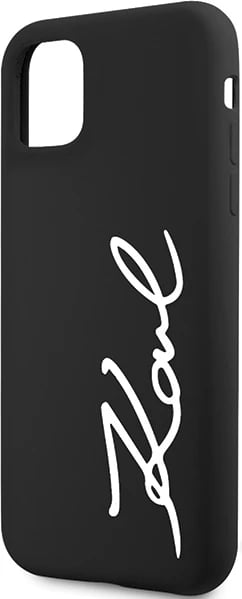 Mbështjellës Karl Lagerfeld KLHCN61SKSVGK për iPhone 11/XR 6.1", silikon, e zezë
