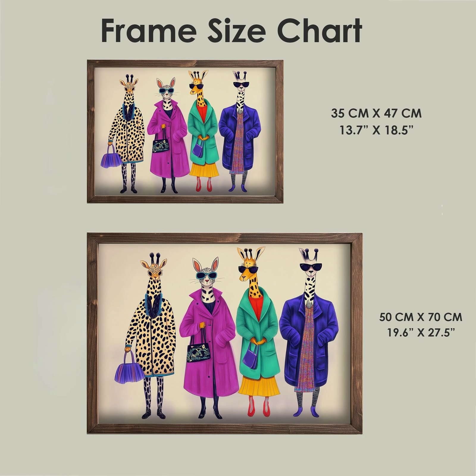 Pikturë dekorative me kornizë MDF, Wallity, TUN130-L, shumëngjyrëshe