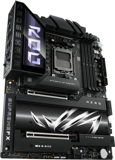 Pllakë amë Asus ROG Crosshair X870E Hero, Socket AM5, DDR5, PCIe 5.0, ATX, e zezë