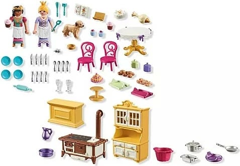 Set lodrash Playmobil Princess Magic 71848 Royal Kitchen, 94 pjesë