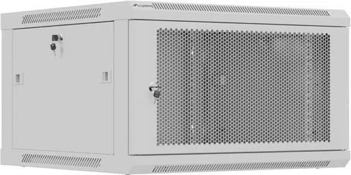 Kasë rack LANBERG 19" 6U 600x600mm, varëse, gri, derë me vrima