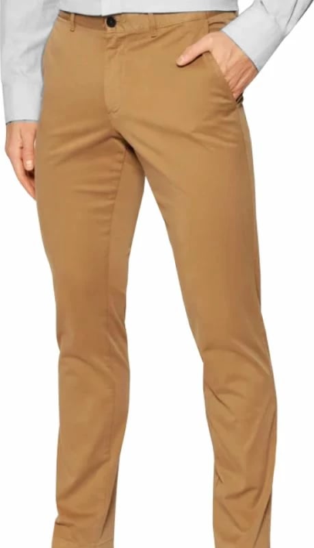 Pantallona Tommy Hilfiger për meshkuj, ngjyrë kafe