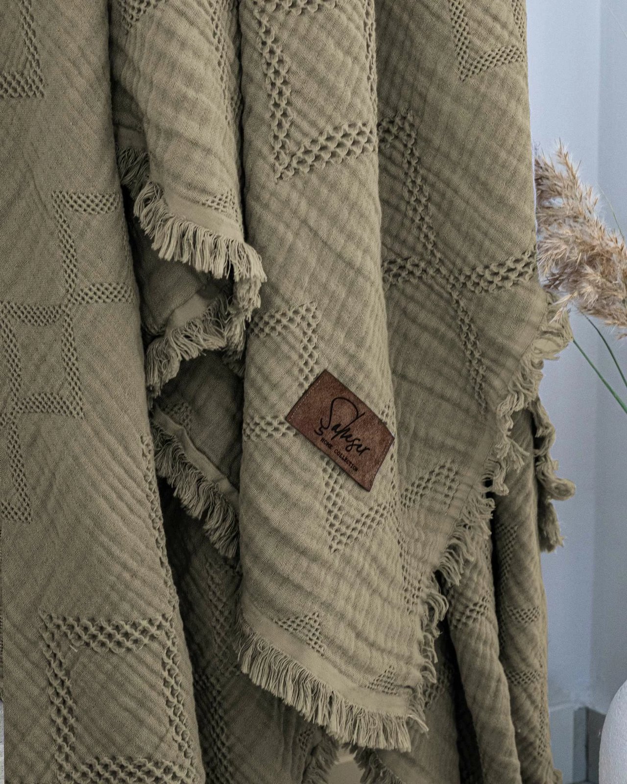 Mbulesë dyshe për shtrat, L'essentiel Oscar, ngjyrë e gjelbër