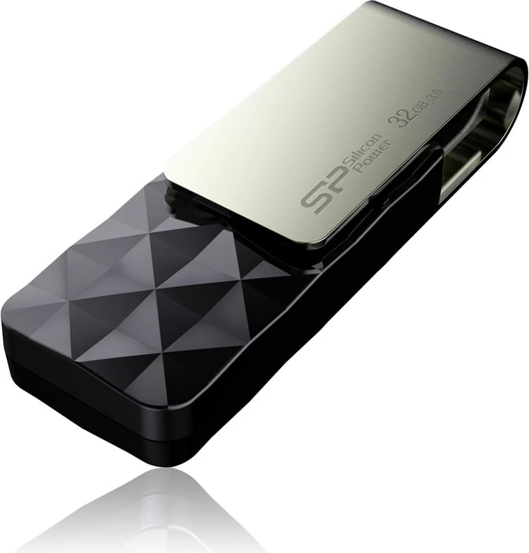 USB Silicon Power, 32 GB USB Type-A 3.0 , e zezë