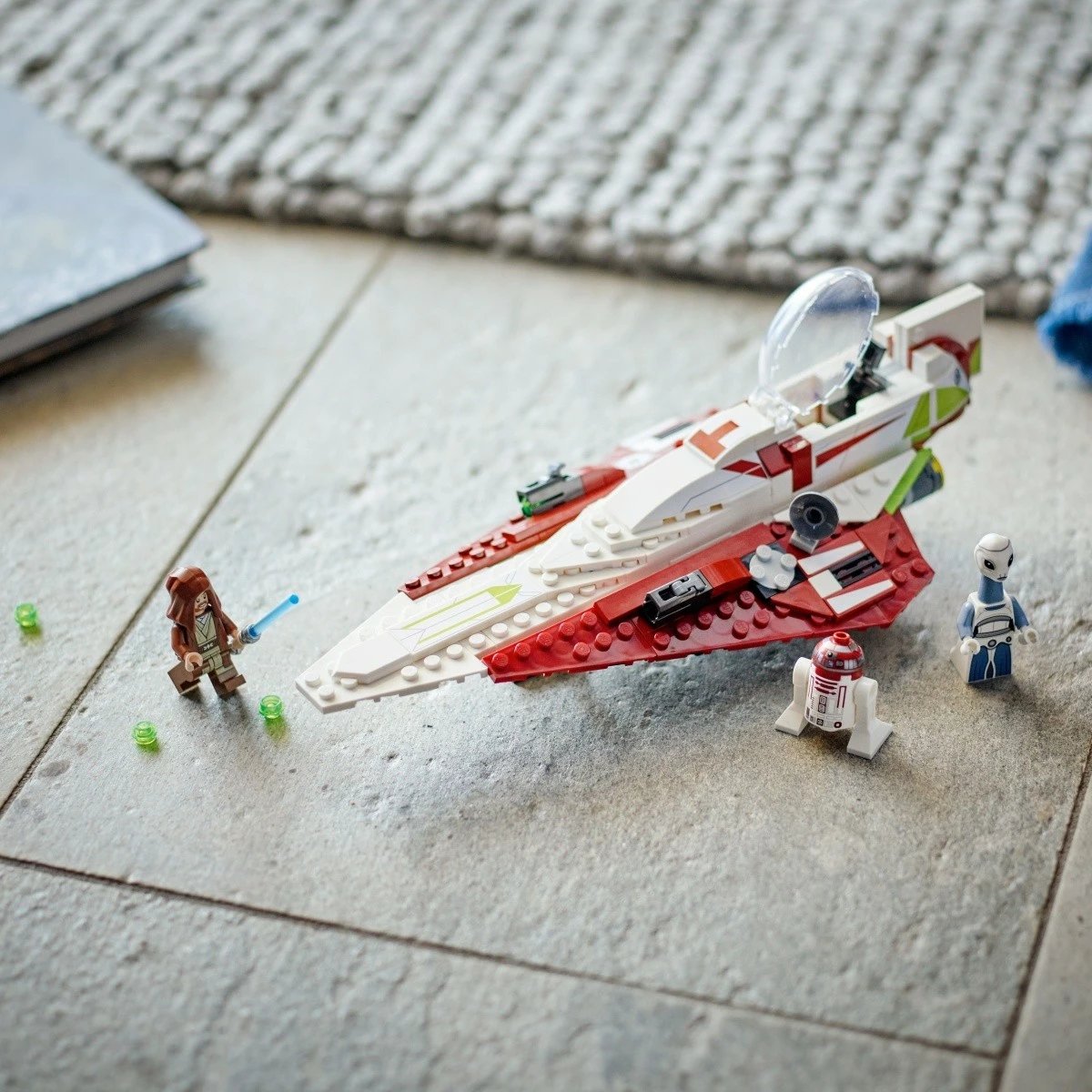 Set LEGO Star Wars Jedi Starfighter 75333, 282 pjesë, me minifigura Obi-Wan Kenobi, Taun We dhe R4-P17