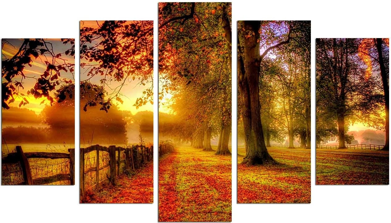 Pikturë dekorative MDF, 5 pjesë, Wallity, 5PMX-070