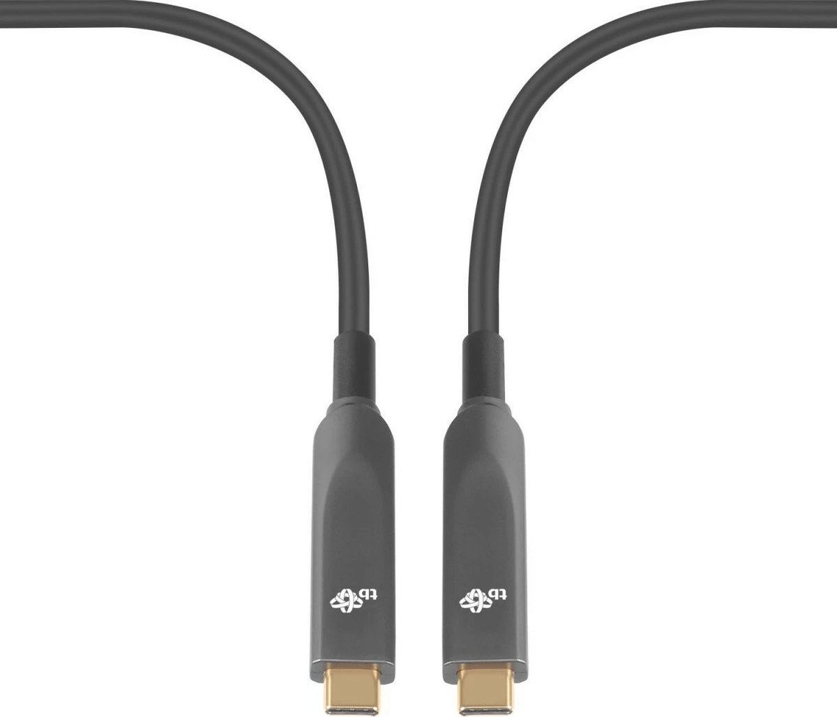 Kabllo optike USB Type-C në USB Type-C TB AKTBXIACCOP500B, 5m, e zezë