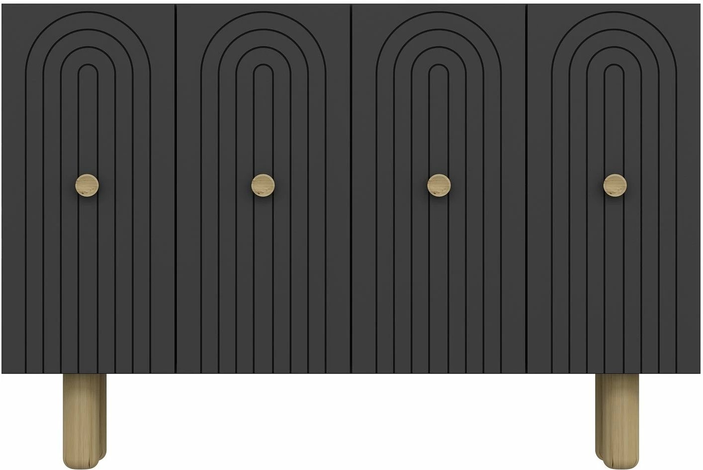 Konsolë moderne, ngjyrë antracit, Skye Decor, KM120