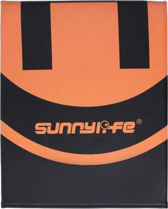 Mat uljeje droni Sunnylife TY-TJP08 55 cm gjashtëkëndësh dy-anësh PU me çantë, verdhë/portokalli