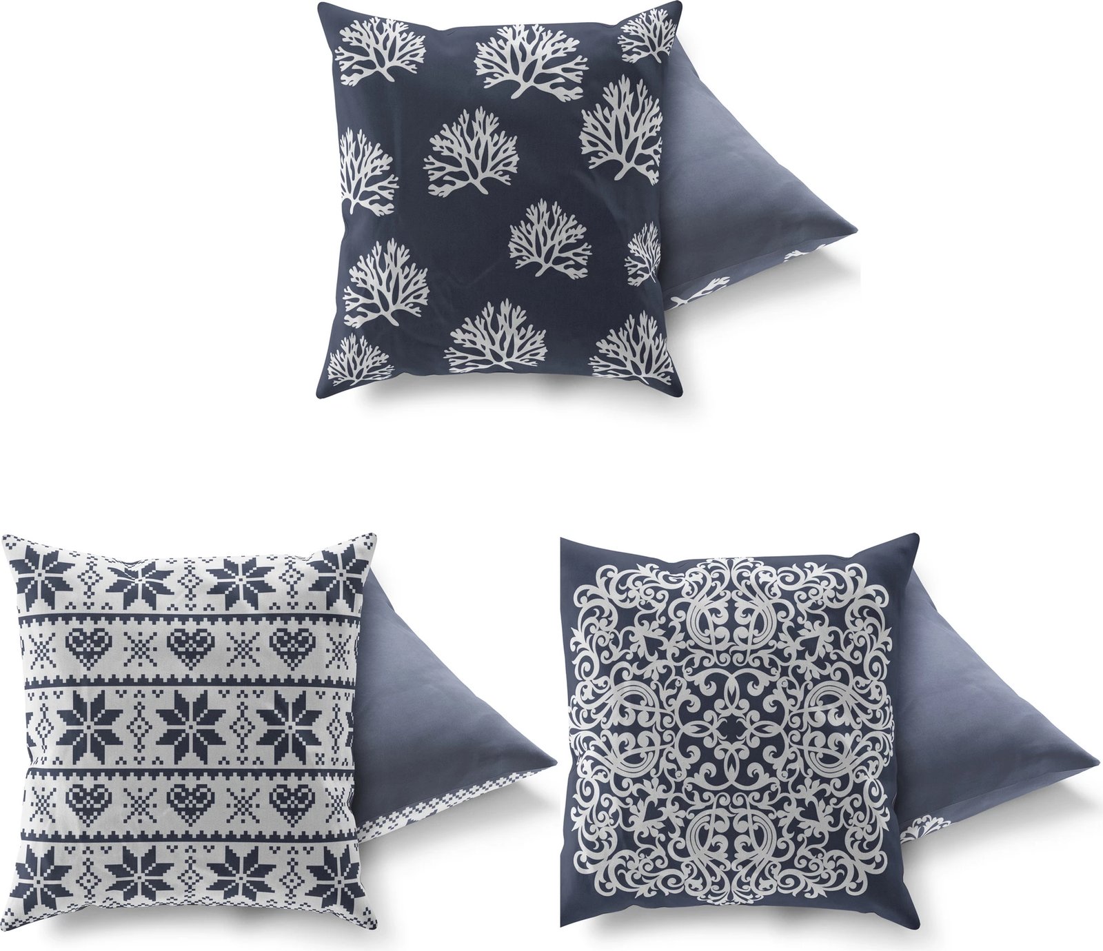 Set jastëkësh (3 copë), Evila Originals, AC-4400-4669-4544