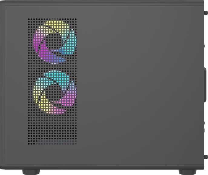 Kasë kompjuteri, Darkflash DB460M, Big Tower mATX/ITX, panel xhami i temperuar, deri 12 ventilatorë / radiator 360 mm, pa ventilatorë, e zezë