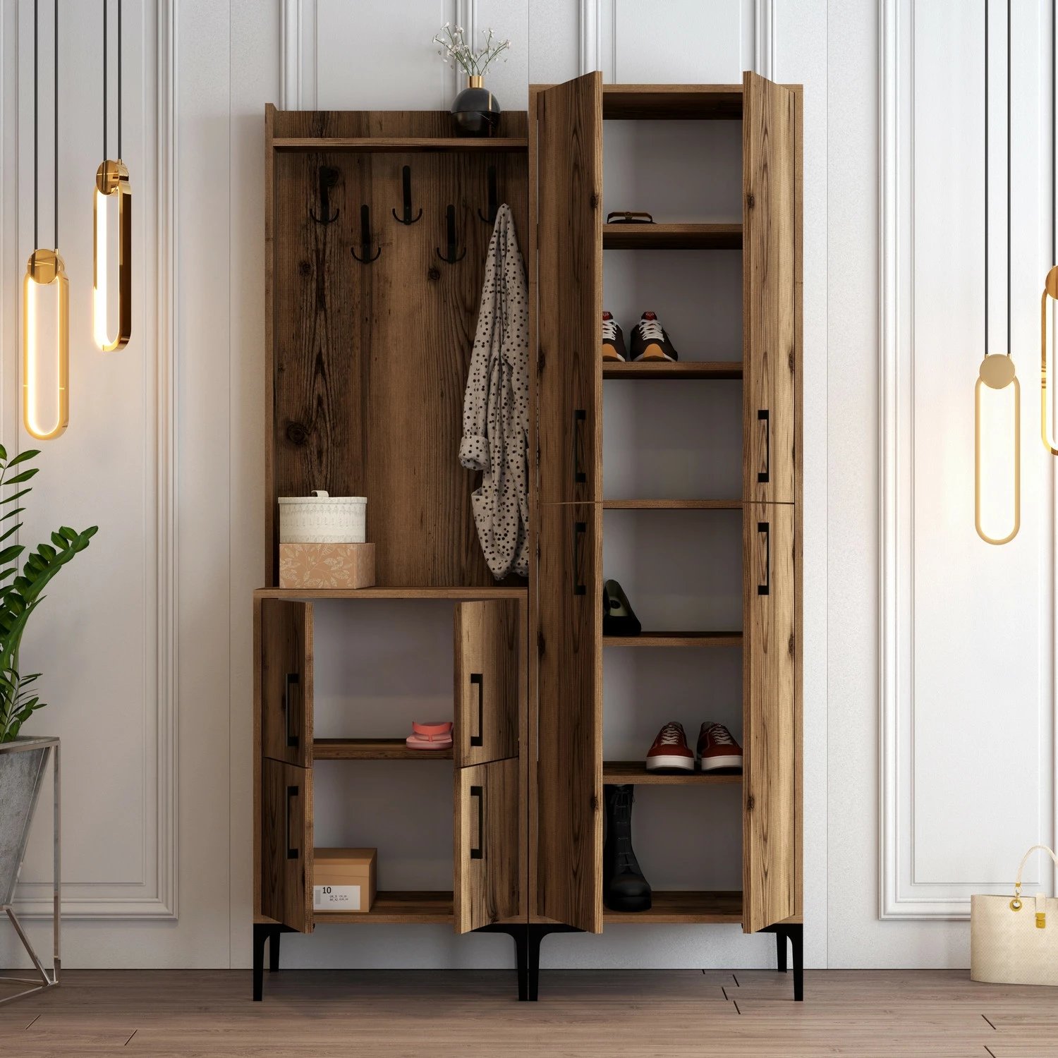 Stendë korridori Hanah Home, Berlin BA, ngjyrë arre