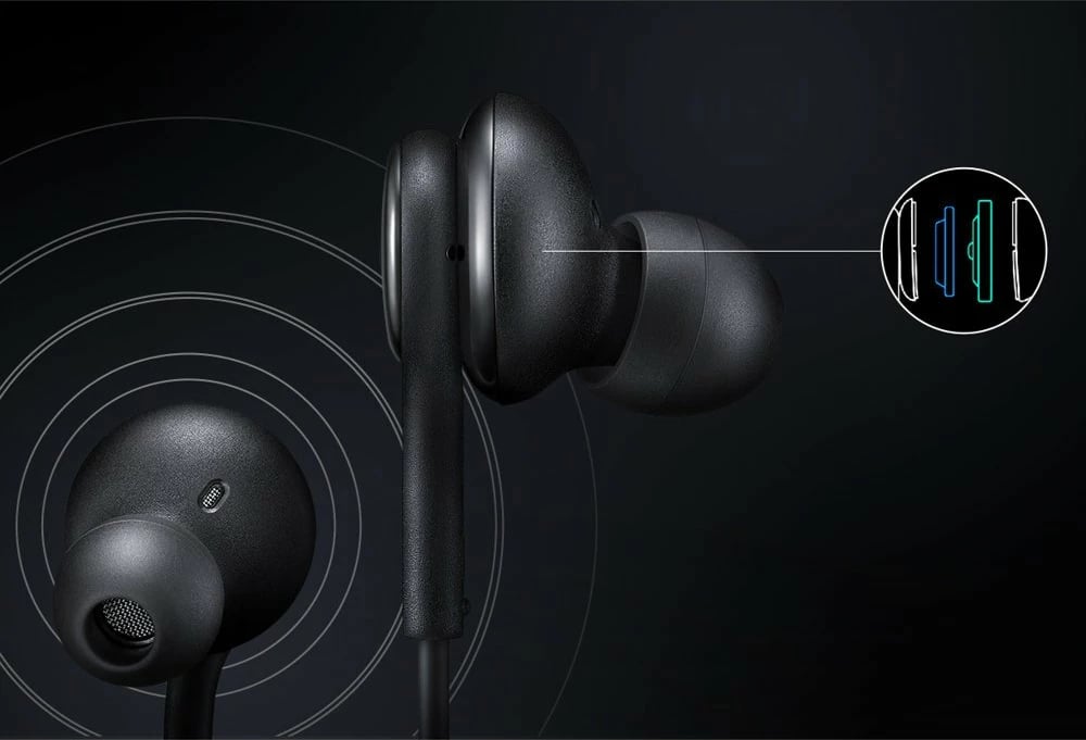 Kufje Samsung EO-IA500BBEGWW me kabllo, 3.5mm, të zeza