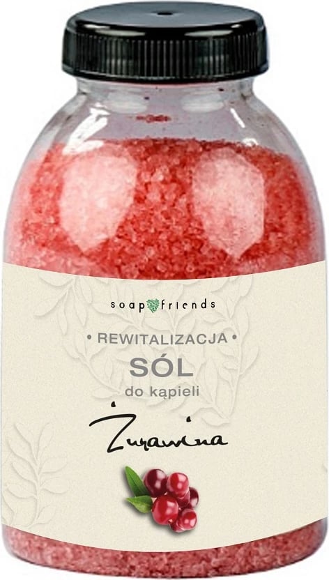 Kripë për banjë për femra Soap&Friends Fine-grained Cranberry, 250g