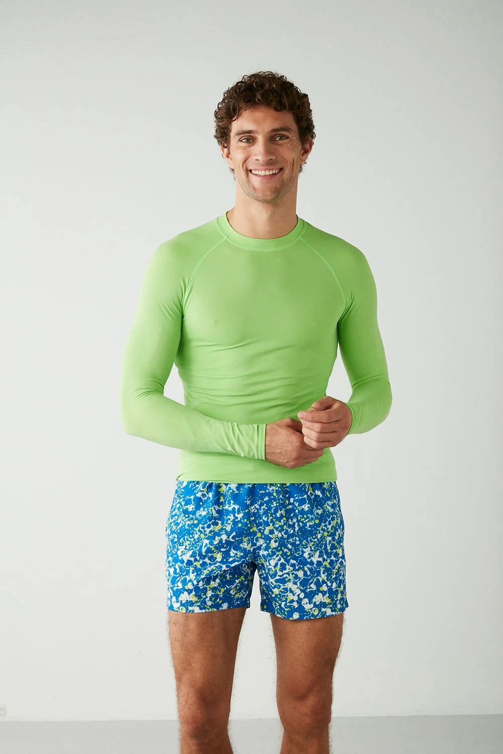 Bluzë sportive për meshkuj Jumeon, Surfer, ngjyrë neon e gjelbër