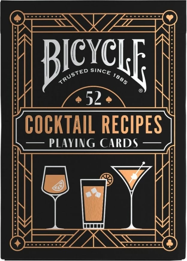 Letra loje Bicycle Cocktail Cards 2024 Europe CS24 IN6, 52 receta koktejli