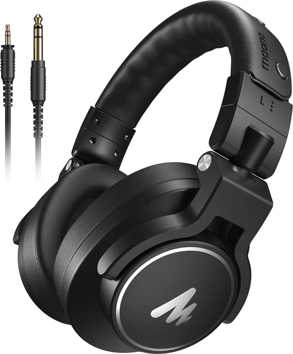 Kufje studio Maono MH700, on-ear, me kabllo, të zeza