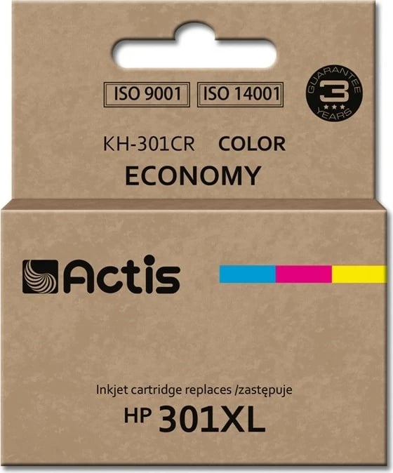 Bojë zëvendësese Actis KH-27R ink për HP 301XL CH564EE, 21ml, tri ngjyrëshe