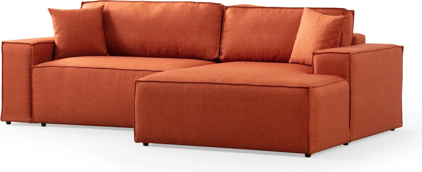 Kënd-sofë krevati Atelier del Sofa, kënd i djathtë, portokalli