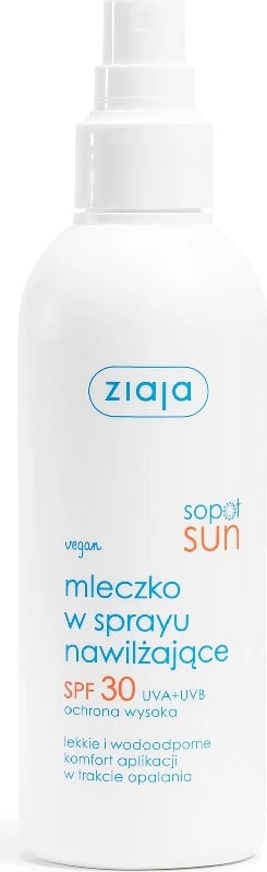 Qumësht për diell në spray për femra Ziaja Sopot Sun SPF30, 170ml
