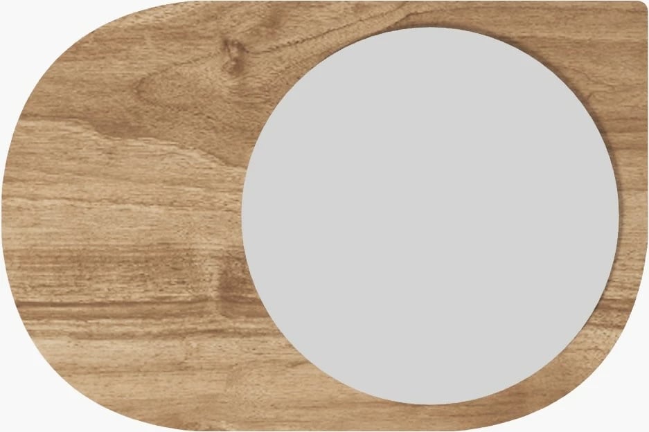 Pasqyrë dekorative, ngjyrë arre, Skye Decor, Pubble