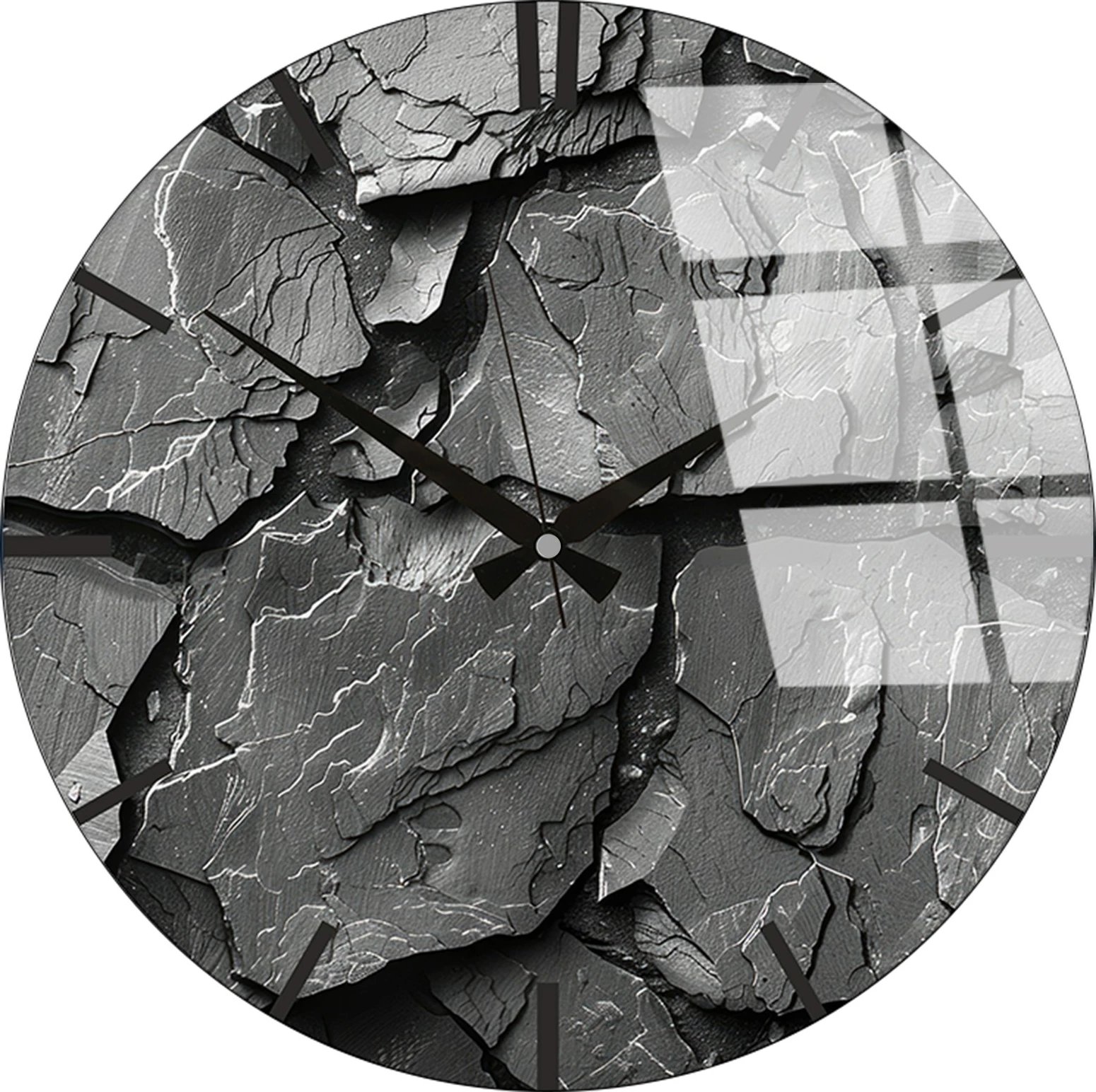 Orë muri dekorative prej xhami, Wallity Huhu328, 40x40cm