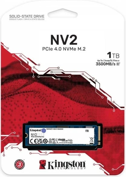 Disk SSD Kingston NV2 - 1TB - M.2 PCIe 4.0 x4 (NVMe), i brendshëm