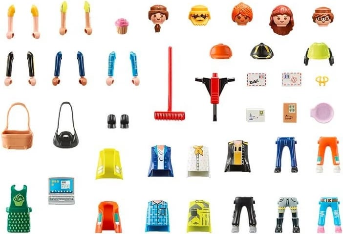 Set figurash Playmobil My Figures: Professions 71402, 58 pjesë