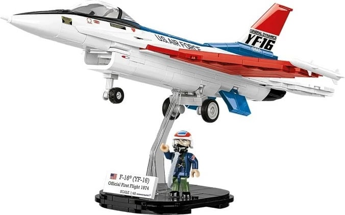 Set blloqe ndërtimi, Cobi, F-16 (YF-16) First Flight 1974 COBI-5892, 375 pjesë, shkallë 1:48, seri Armed Forces