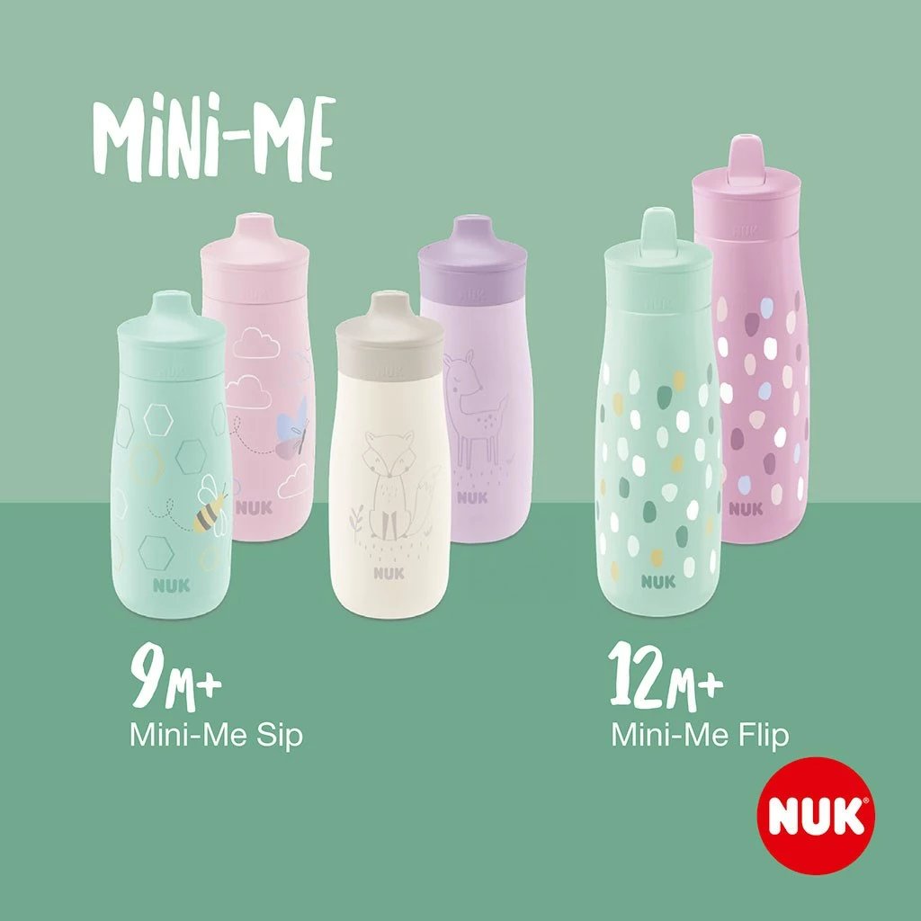 Shishe bebe NUK Mini-Me Sip inoks 300 ml vjollcë