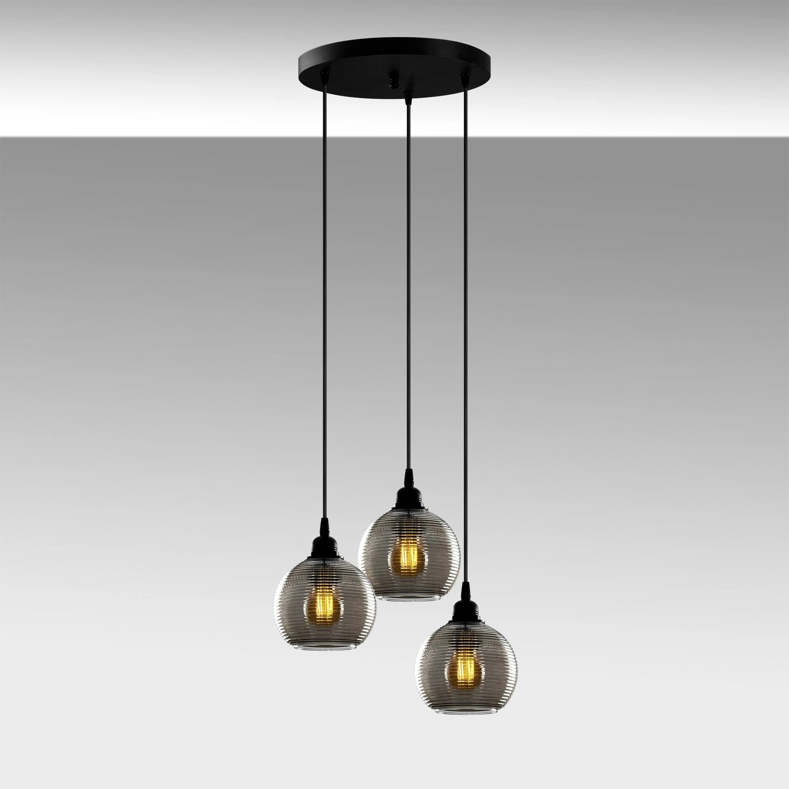 Llambë tavani Opviq, ngjyrë fume, 031