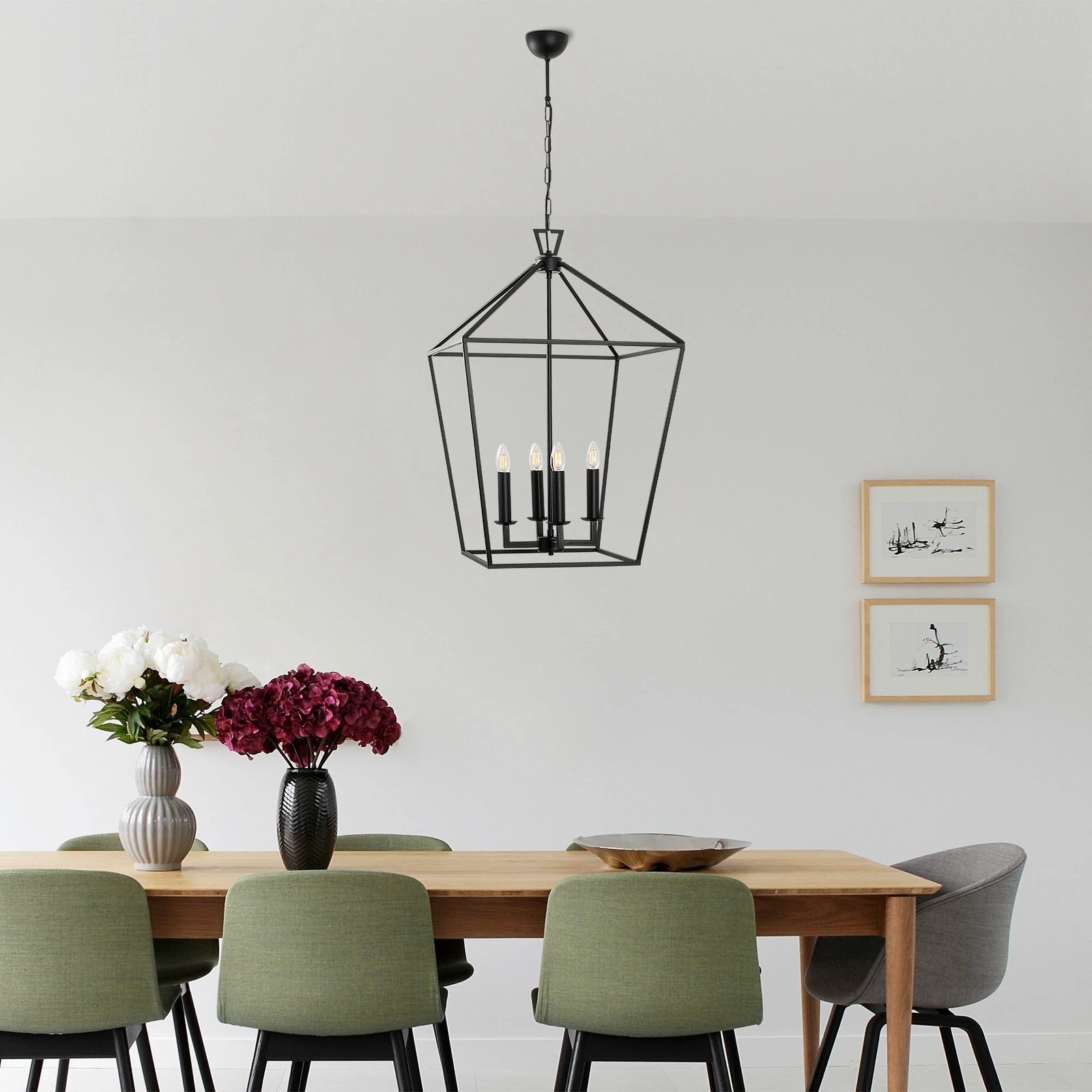 Llambë tavani moderne, ngjyrë e zezë, Opviq Till - 13251