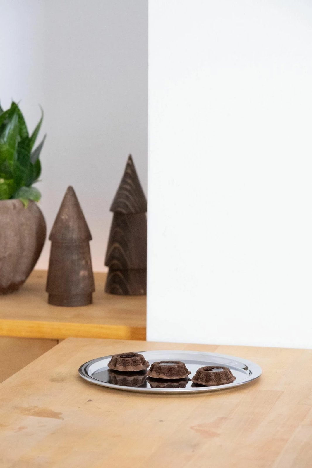 Pjatë prezantimi për ushqim, ngjyrë argjendi, Hermia Concept, BSM1033, 23x23x1cm