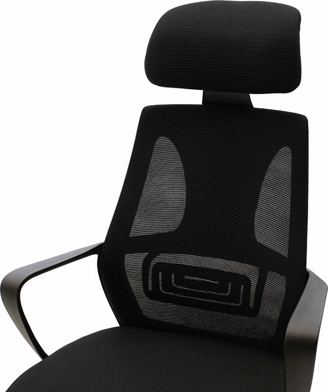 Karrige për zyre Dolphin, e zezë